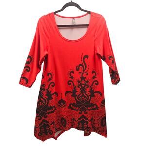 New Without Tags White Mark Women's Yanette Tunic Top Size M Stretches Pockets